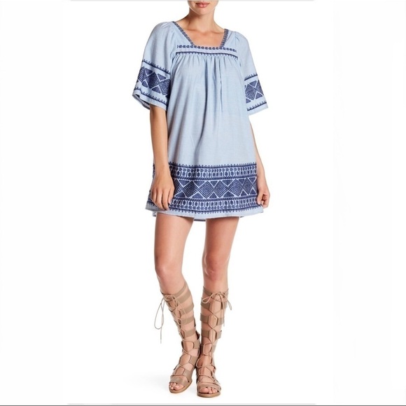 LOVE + HARMONY BOARDER SHIFT DRESS - Picture 1 of 9
